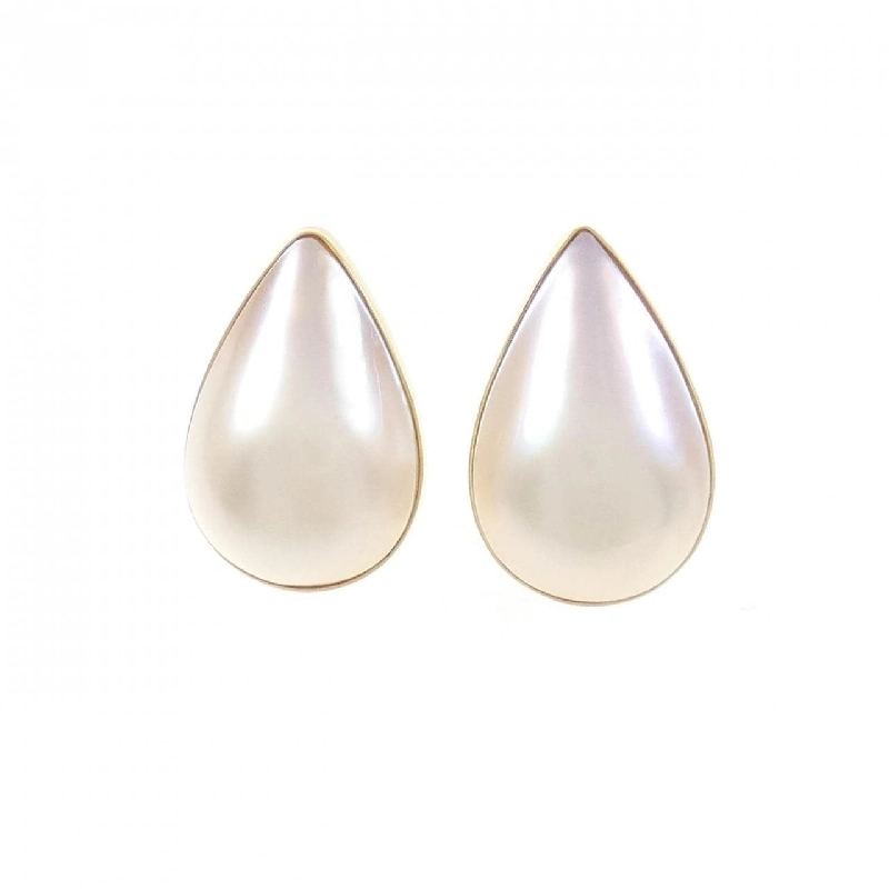 K18YG Mabe Pearl Earrings - Hàng hiệu Authentic 872338