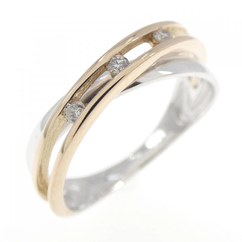 Nhẫn kim cương K18WG/K18PG 0.06CT 673441