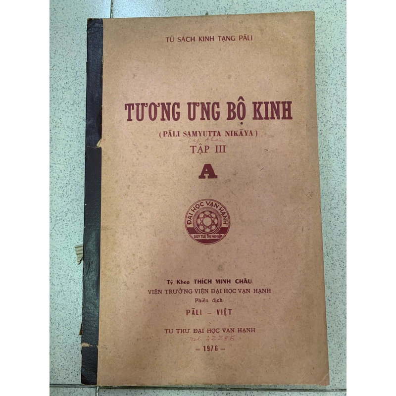 TƯƠNG ƯNG BỘ KINH (PALI SAMYUTTA NIKAYA) - THÍCH MINH CHÂU 529984