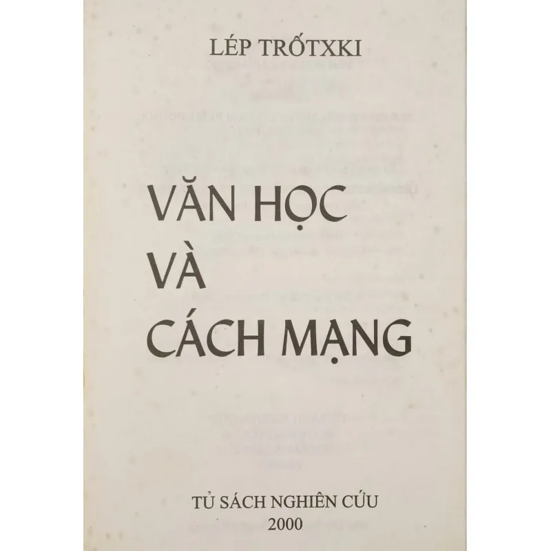 Văn học và cách mạng (Trotsky) 961391