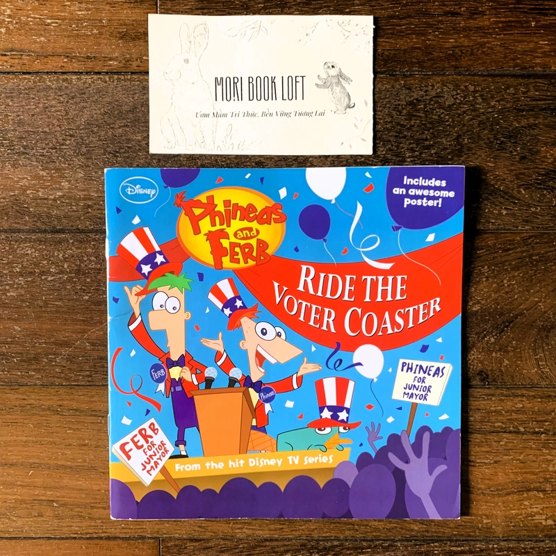 Sách ngoại văn Phineas and Ferb #10: Ride the Voter Coaster!, Used, Poster đính kèm 498052
