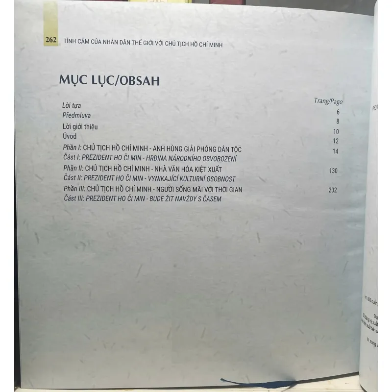 SÁCH TÌNH CẢM CỦA NHÂN DÂN THẾ GIỚI VỚI CHỦ TỊCH HỒ CHÍ MINH 700695