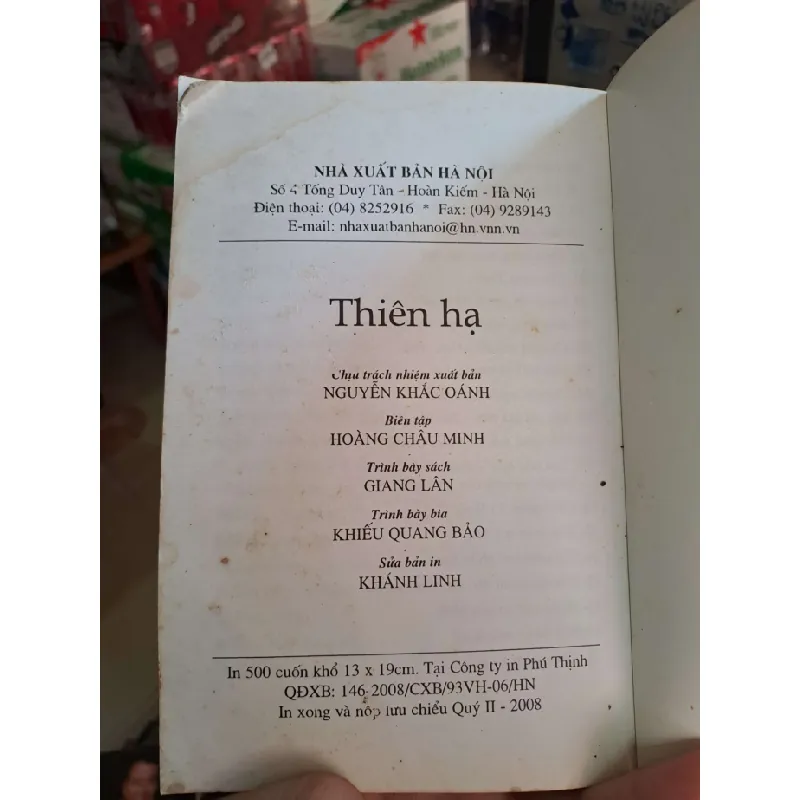 Thiên hạ - Khiếu Quang Bảo VĂN HỌC HCM0910 588438