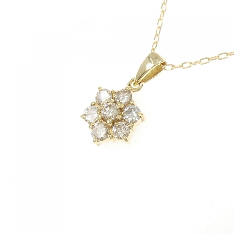 K18YG Hoa Nhài Kim Cương Dây Chuyền 0.50CT - Hàng hiệu Chính hãng 862969