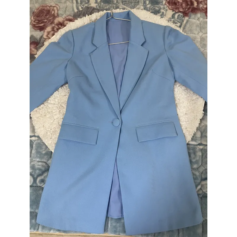 Áo blazer nữ size S màu xanh mới 90% 789799