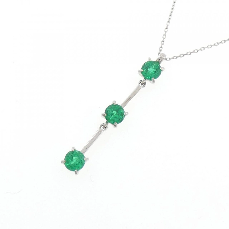 Dây chuyền ngọc lục bảo PT900/PT850 0.56CT - Hàng hiệu Authentic 858451