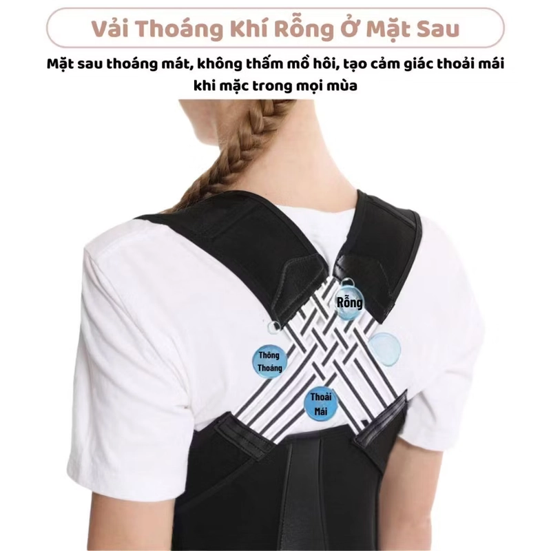 Đai Chống Lưng Gù Haruco Nam Nữ Dây Đai Lưng Chống Gù màu hồng size L chưa sử dụng 507949