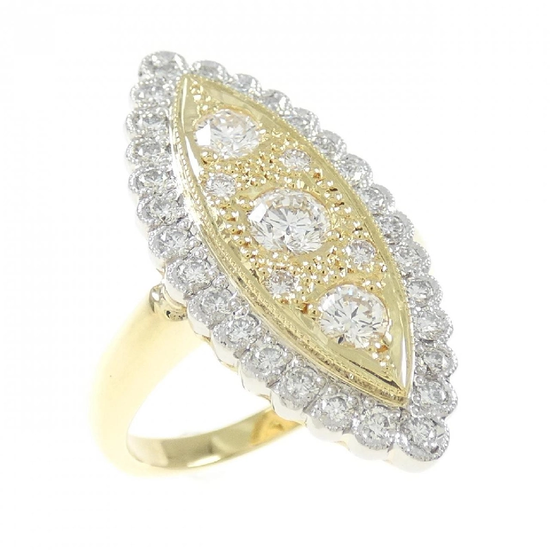 Nhẫn kim cương K18YG/PT900 0.46CT - Hàng hiệu Authentic 671078