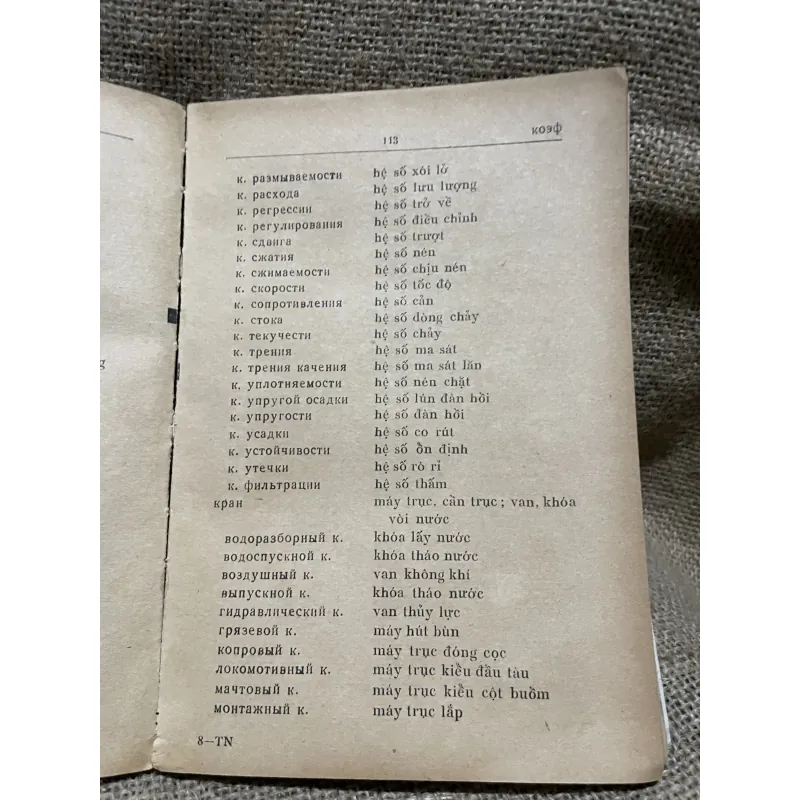 Từ điển Nga Việt kỹ thuật thủy lợi  933200