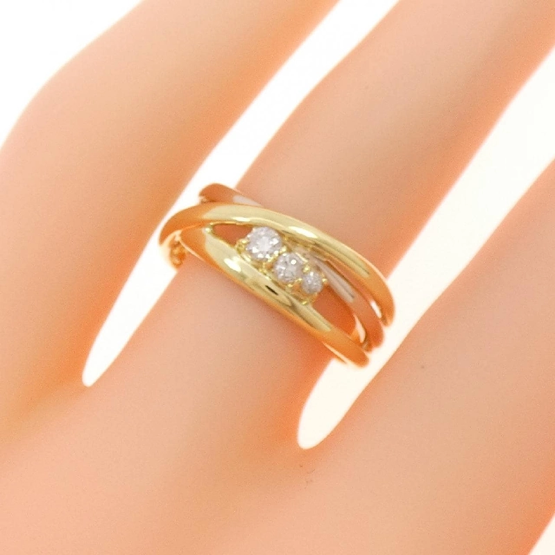 Nhẫn kim cương K18YG/K18PG 0.13CT 672080