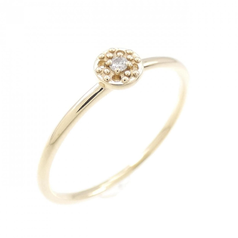 Nhẫn kim cương K10YG 0.01CT 672800