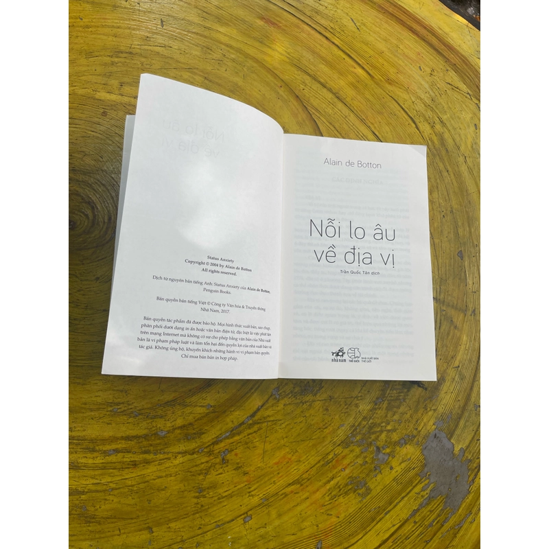NỖI LO ÂU VỀ ĐỊA VỊ- ALAIN DE BOTTON 537261