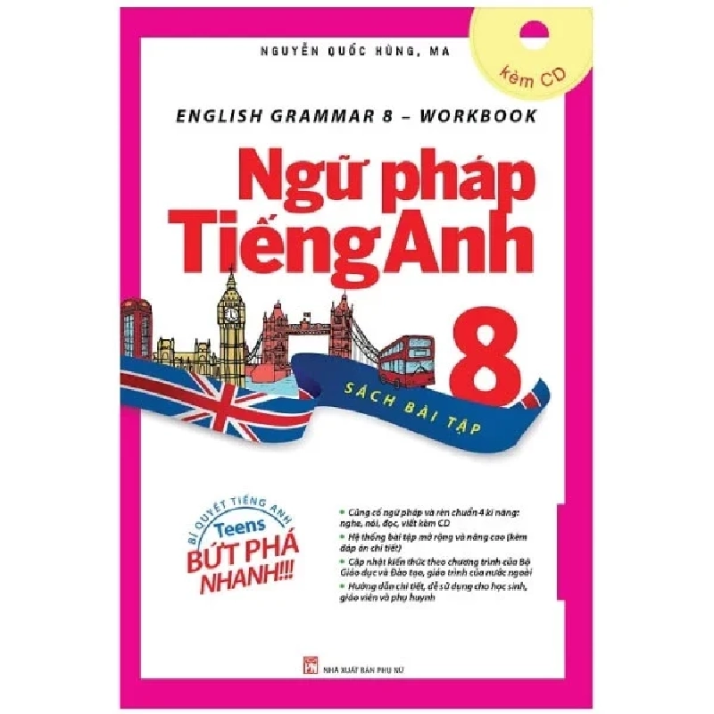 English Grammar - Ngữ Pháp Tiếng Anh 8 (Sách Bài Tập) - Nguyễn Quốc Hùng, MA 280314