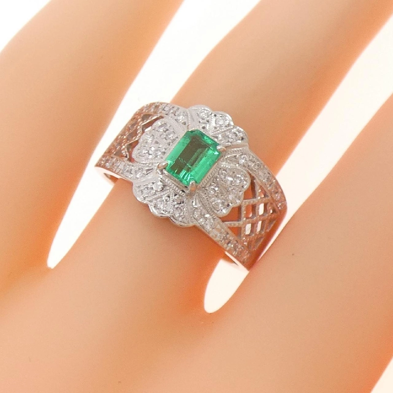 Nhẫn Emerald PT900 0.326CT - Hàng hiệu Chính hãng 853836