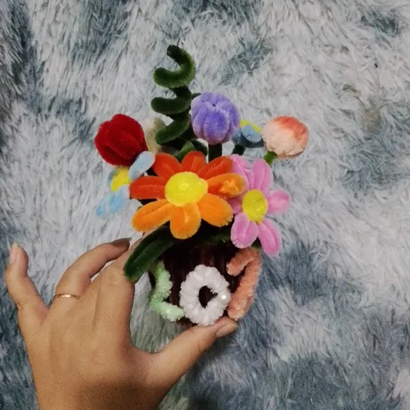 Chậu hoa kẽm nhung mini để bàn 719141