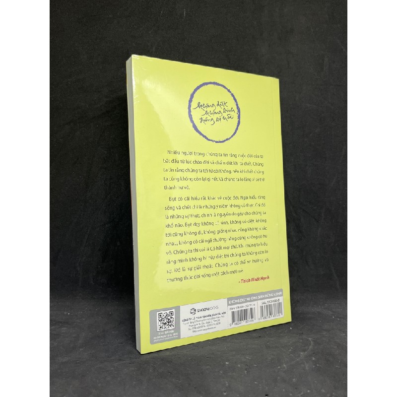 Sách - Không Diệt Không Sinh Đừng Sợ Hãi (Tái Bản 2022) - Thích Nhất Hạnh new 100% HCM.ASB1406 64648