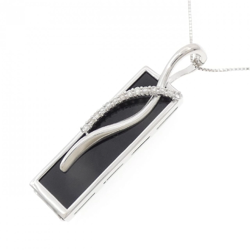 K18WG Onyx Necklace - Hàng hiệu Authentic 861530