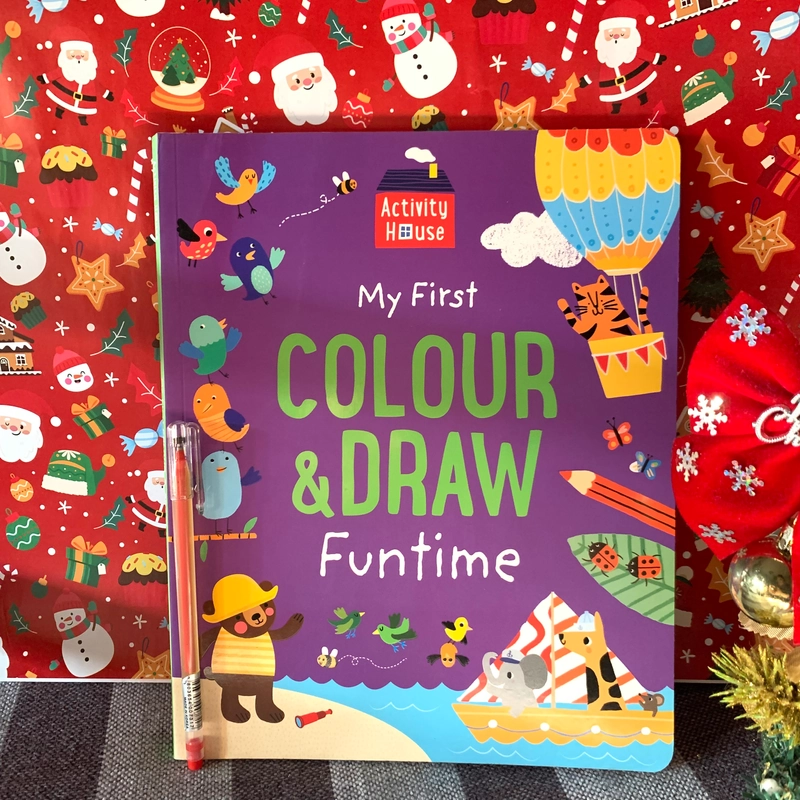 Sách tô màu tiếng anh: My First Colour and Draw Funtime, Mới 332708