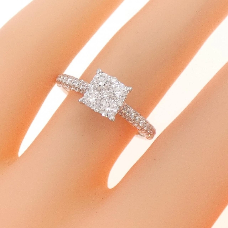 Nhẫn kim cương 18KWG 0.89CT 671579