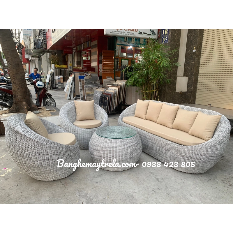 Sofa sò mây nhựa giá rẻ 472546