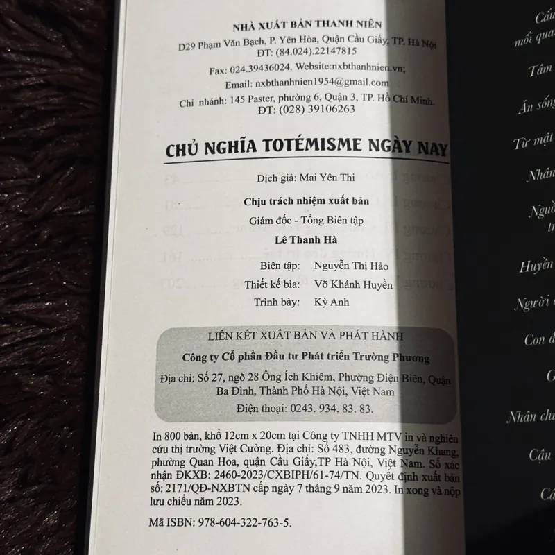 Chủ nghĩa Totemisme ngày nay 735230