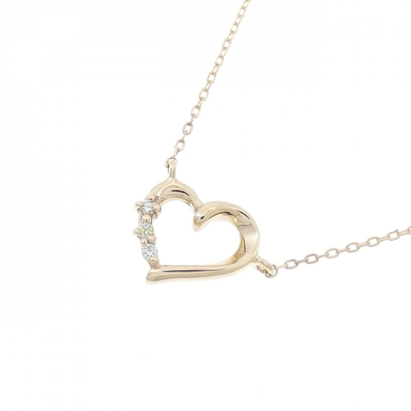K10YG Dây chuyền kim cương hình trái tim - Hàng hiệu Authentic 856312