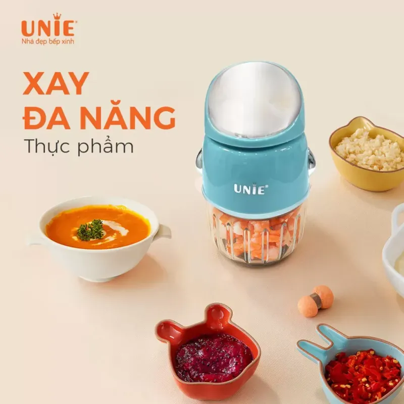 Máy xay mini UMB02 nhỏ gọn, cối thủy tinh kháng khuẩn, lưỡi dao 3 tầng bằng inox304 928114