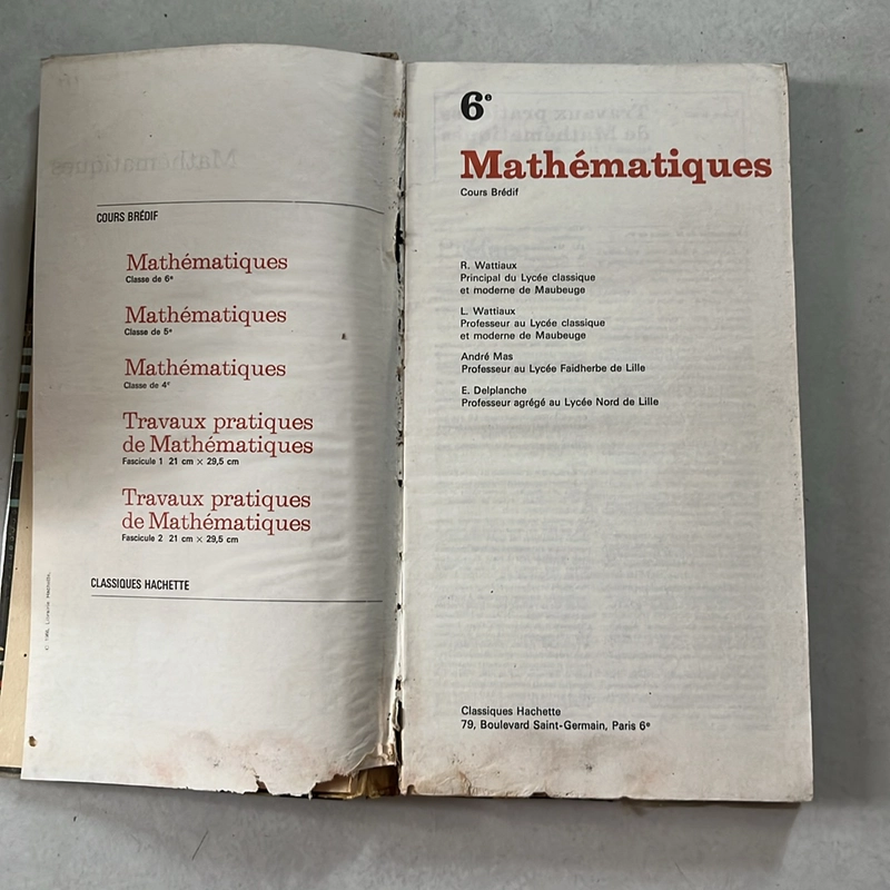 Mathematiques 6e 509898