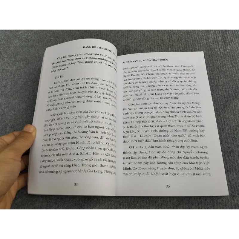 ĐẢNG BỘ THÀNH PHỐ HÀ NỘI 90 NĂM XÂY DỰNG VÀ PHÁT TRIỂN 993183