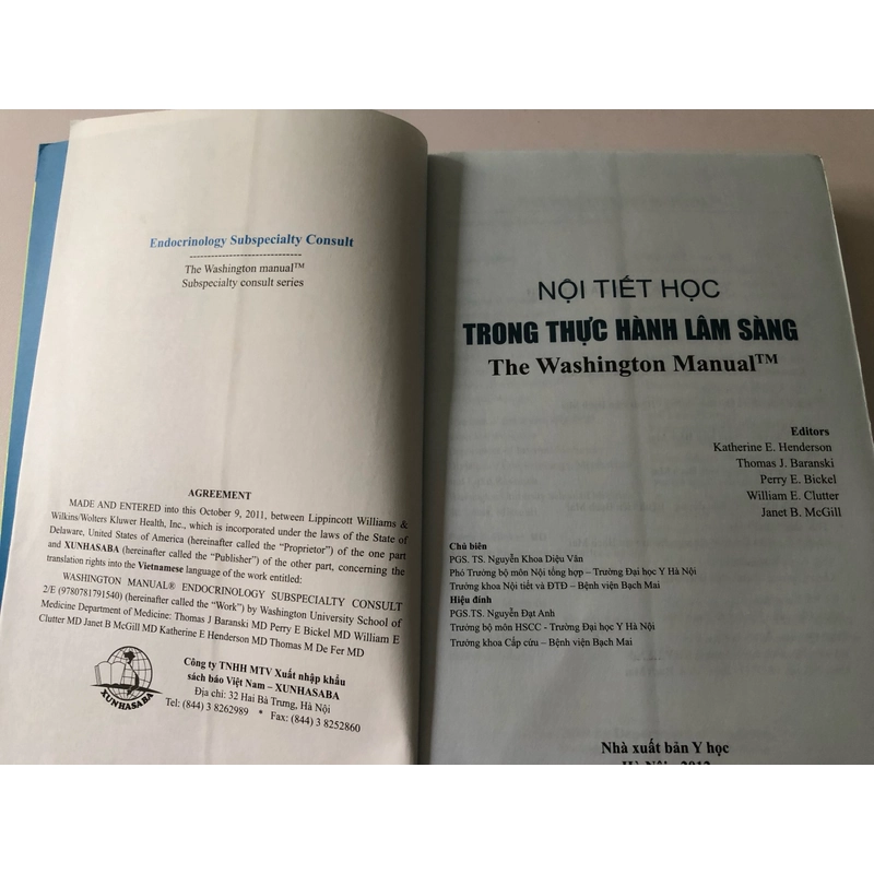 NỘI TIẾT HỌC TRONG THỰC HÀNH LÂM SÀNG (SÁCH DỊCH), 527 TRANG, NXB 2012 290602