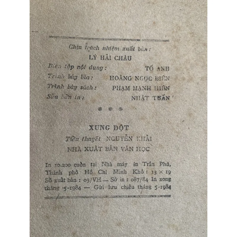 Xung đột, Nguyễn Khải  754863