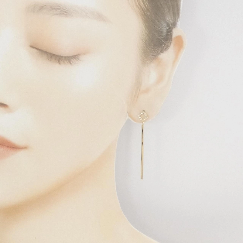 K18YG Bông tai kim cương 0.12CT - Hàng hiệu Chính hãng 871361