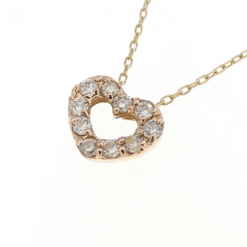 K10PG Dây chuyền kim cương hình trái tim 0.10CT - Hàng hiệu Chính hãng 856237