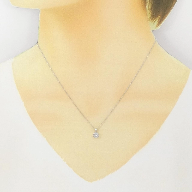 Dây chuyền kim cương Solitaire PT900/PT850 0.338CT - Hàng hiệu Chính hãng 861916