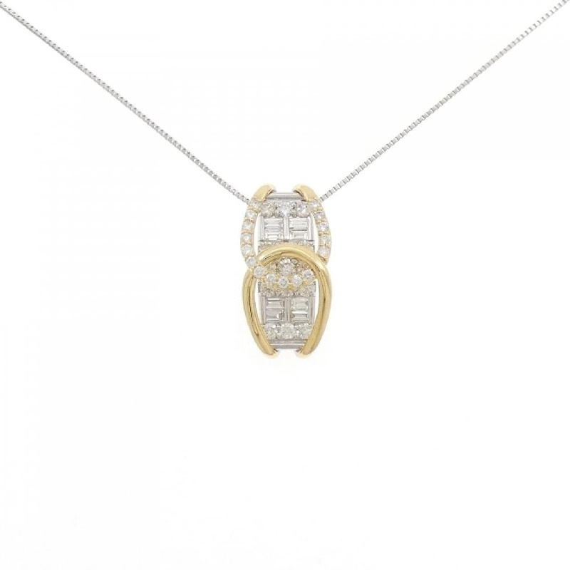 PT900/K18YG/PT850 Dây chuyền kim cương 1.00CT - Hàng hiệu Chính hãng 860232