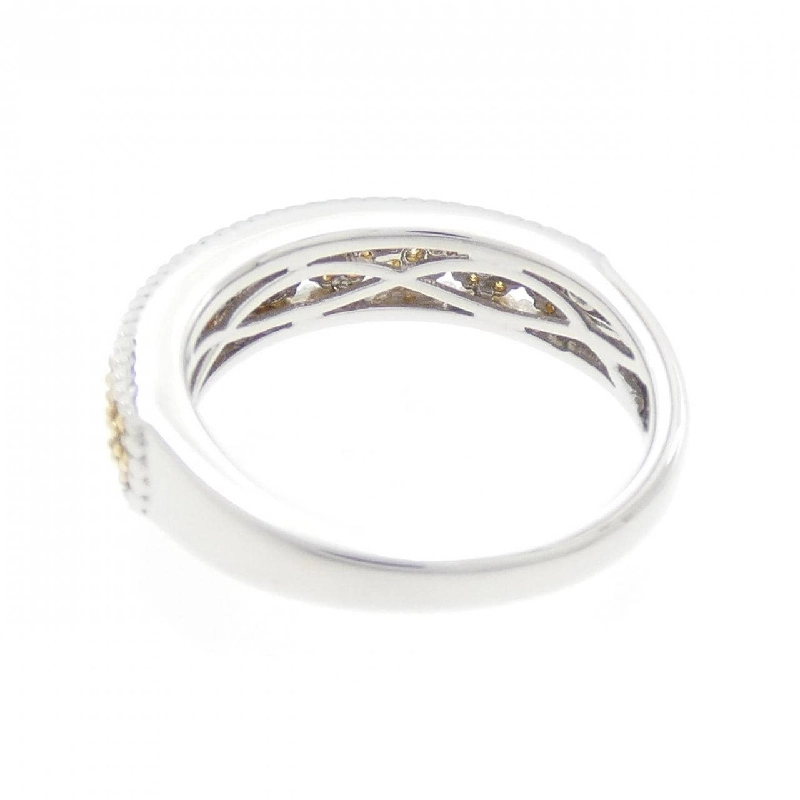 Nhẫn kim cương hoa K18WG/K18YG 0.27CT 669490