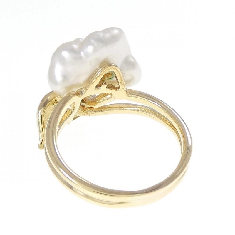 Nhẫn ngọc trai trắng K18YG - Hàng hiệu Authentic 850424