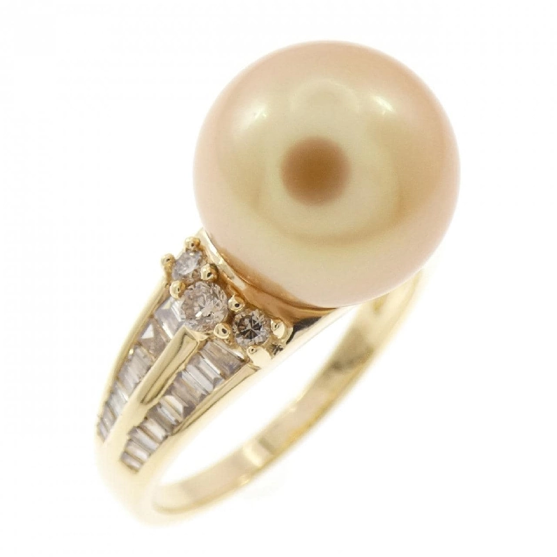 Nhẫn ngọc trai trắng K18YG 11.2mm - Hàng hiệu Chính hãng 848832