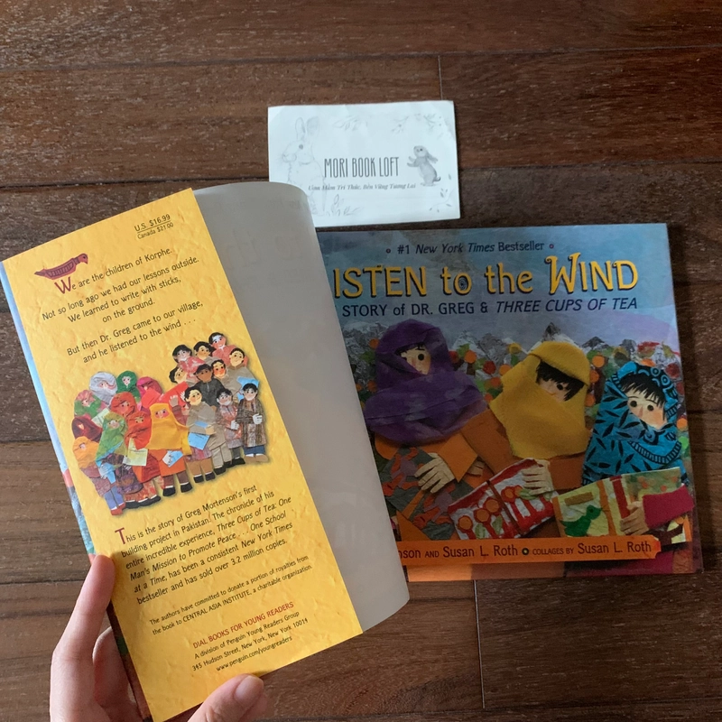 Sách tranh tiếng anh Listen to the Wind: The Story of Dr. Greg and Three Cups of Tea, Used 479275