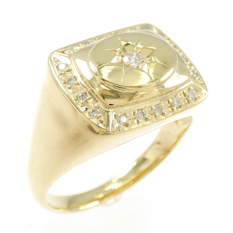 【Sản phẩm mới】Nhẫn kim cương K18YG 0.17CT 665732