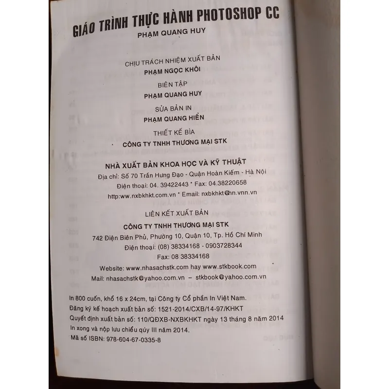 Giáo Trình Thực Hành Photoshop CC 721200