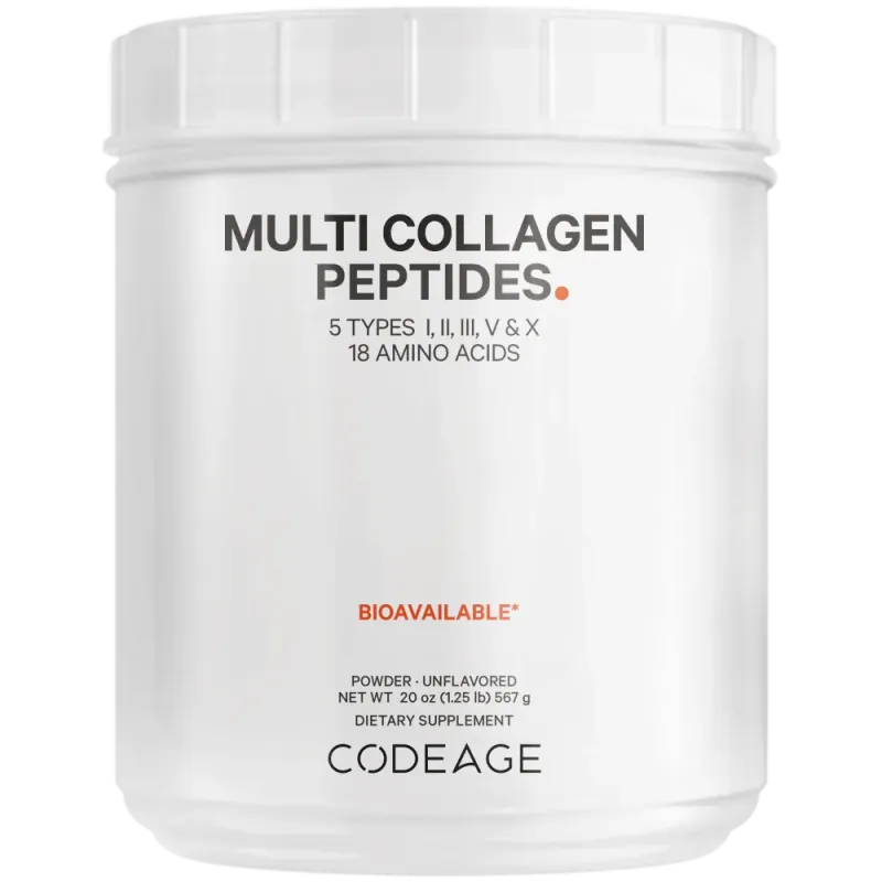 (Hàng CTY mới) Bột Collagen Multi Collagen Codeage Mỹ 567g thủy phân 5 tuýp 738733