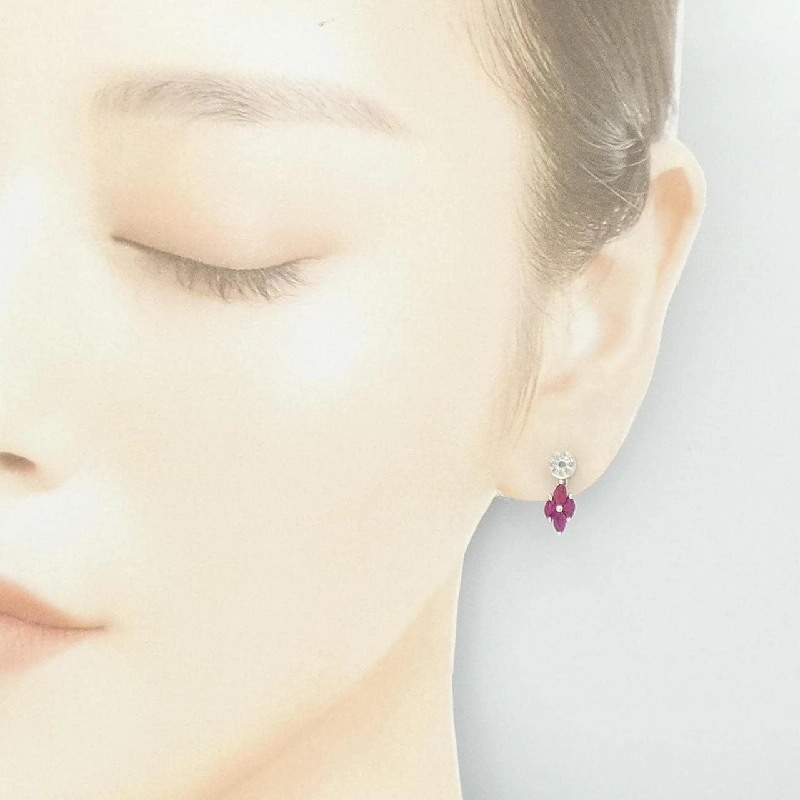 K14WG Bông tai Ruby - Hàng hiệu Chính hãng 870271