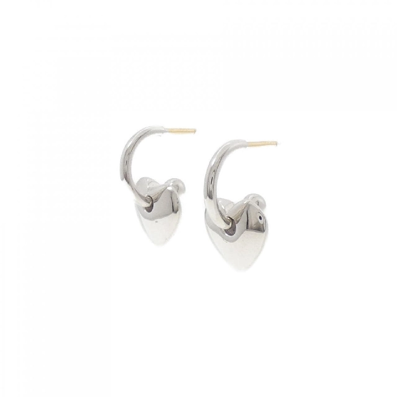 Trang sức Star Jewelry 750WG/750YG/K18YG Bông tai hình trái tim - Hàng hiệu Chính hãng 844327