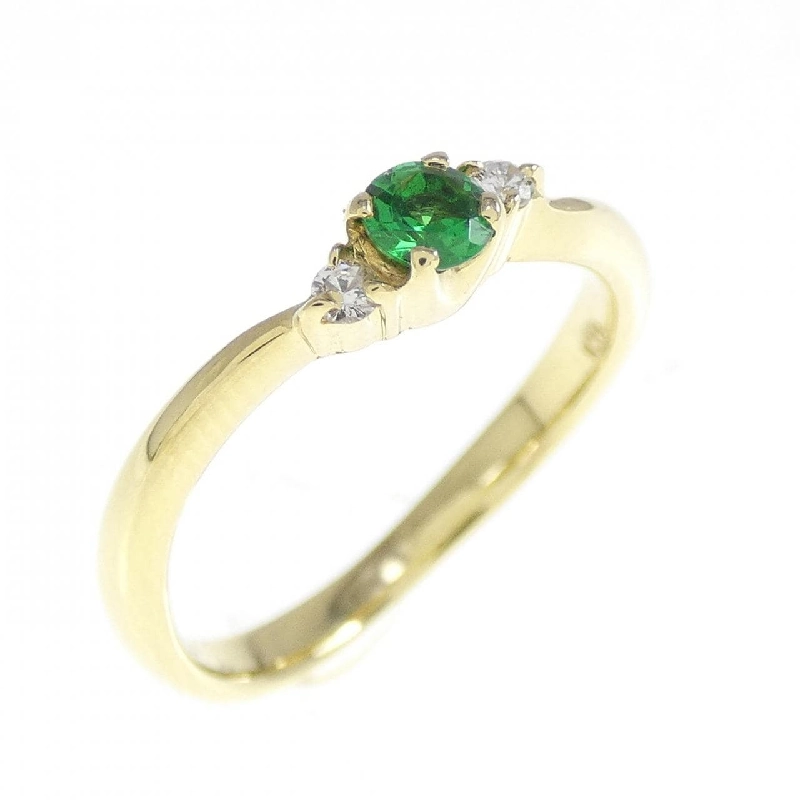 Nhẫn Garnet Xanh K18YG 0.10CT 668565