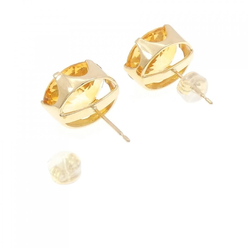 K18YG Citrine Bông tai - Hàng hiệu Chính hãng 867999