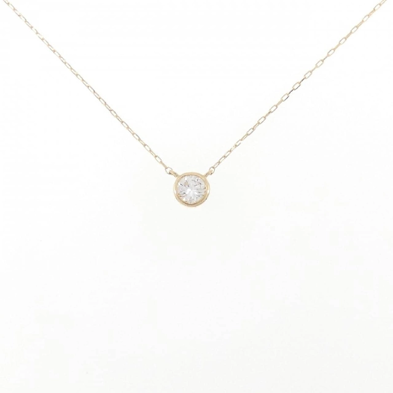 K18YG Solitaire Dây chuyền kim cương 0.15CT - Hàng hiệu Chính hãng 865000