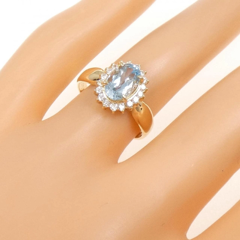 Nhẫn Aquamarine K18YG - Hàng hiệu Chính hãng 850774