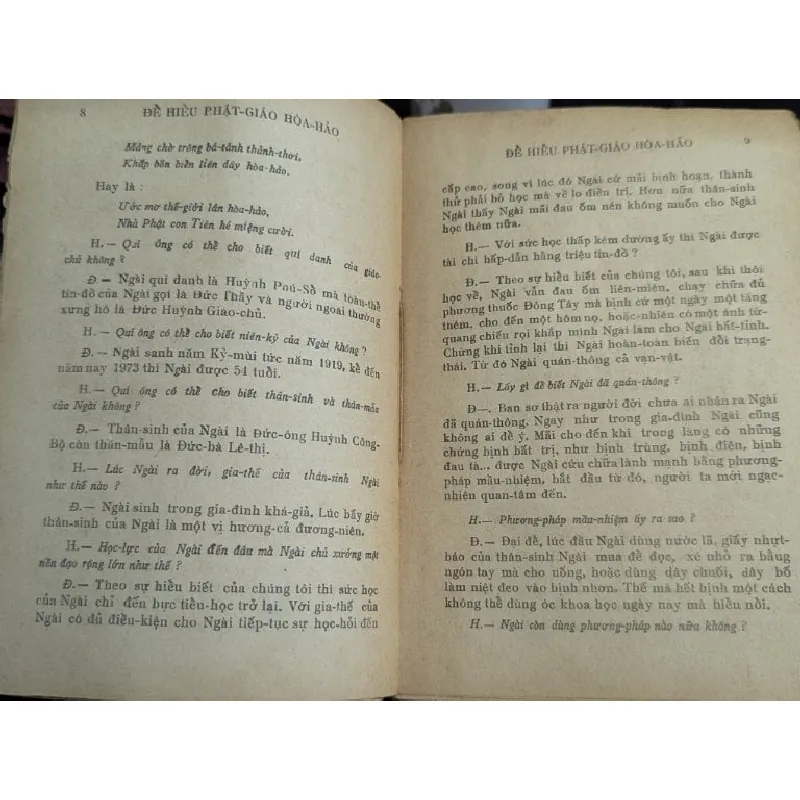 Để hiểu phật giáo hoà hảo - Thanh Sĩ và Vương Kim 727080