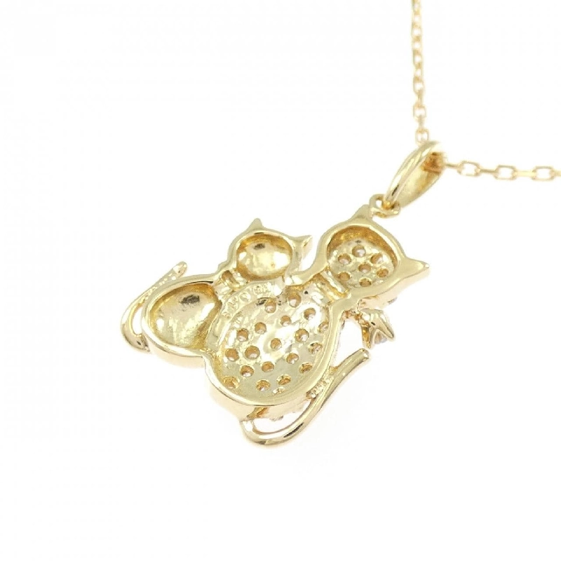 K18YG Dây chuyền kim cương mèo 0.18CT - Hàng hiệu Chính hãng 856107